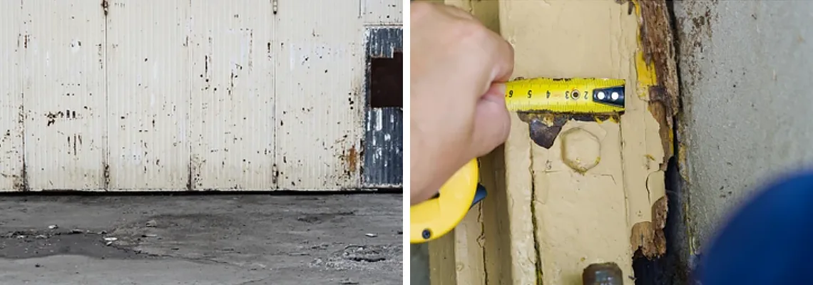 Lift Master Rusty Garage Doors in Welland, Ontario