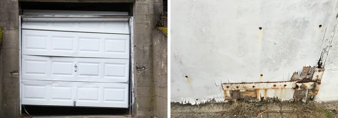 Rotten Commercial Garage Door Repair in Welland, ON